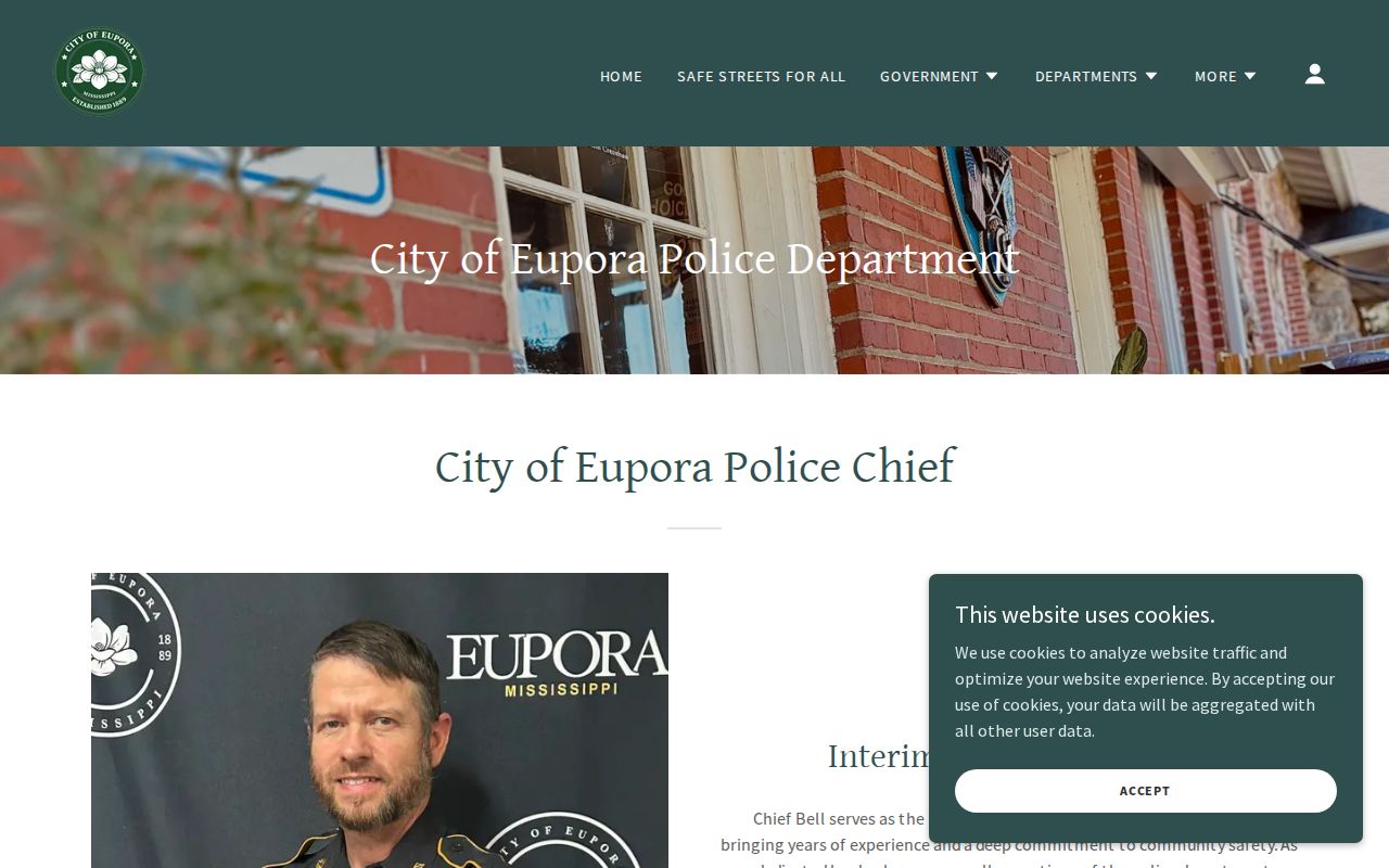 Webster County Eupora Police Department arrest-record contact source